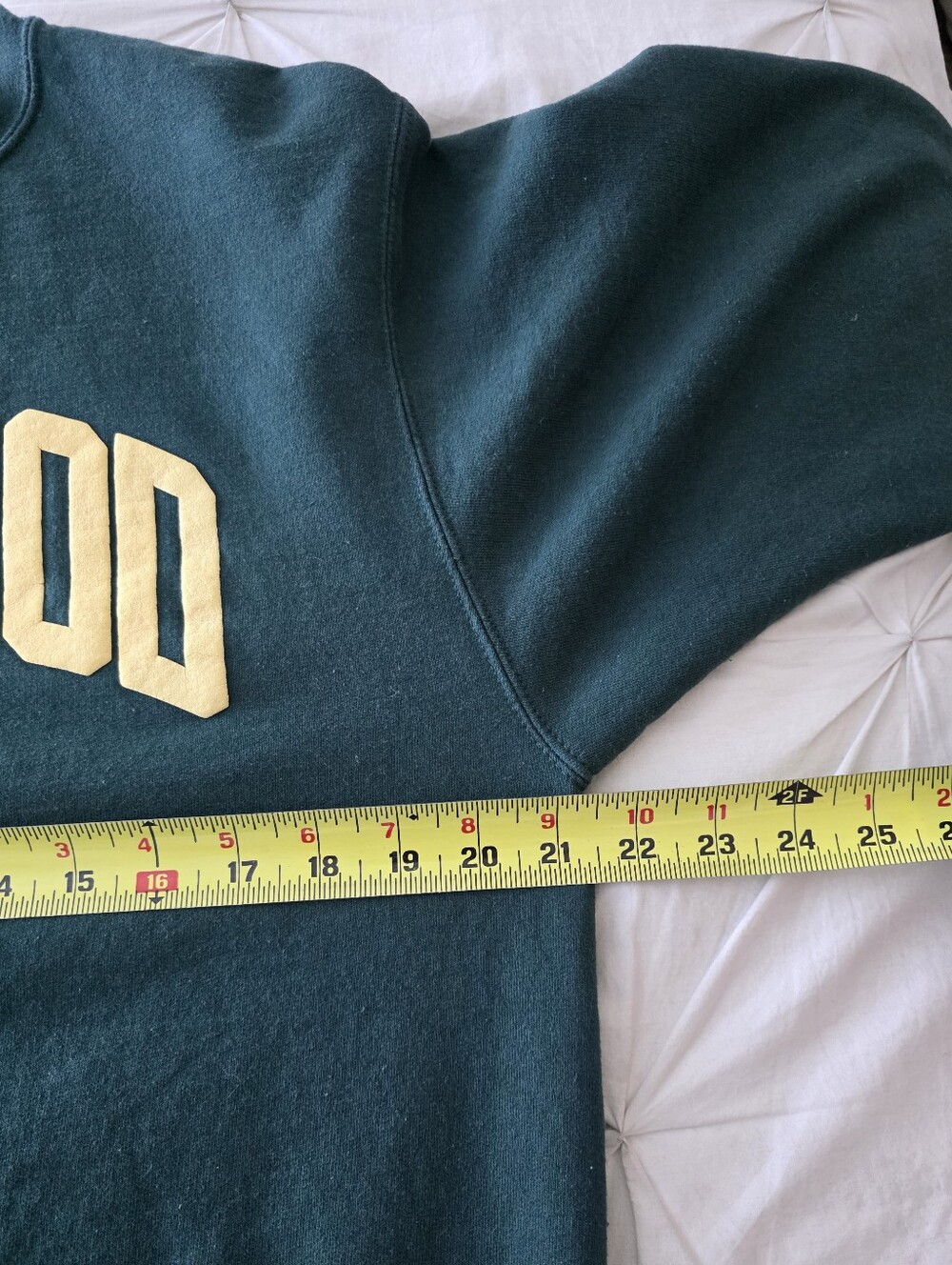 Vintage Lakewood College Crewneck Sweatshirt Green Pullover - Picture 3 of 5